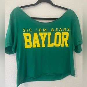 Women's Green Baylor University Top